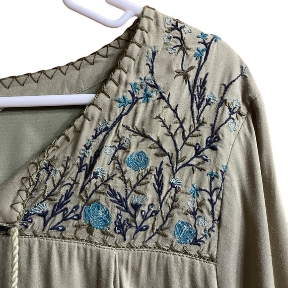 Bob Timberlake Green Tunic Dress Size Small - Picture 4 of 7